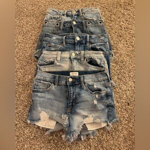 5 pairs of jean shorts, all fit like a small!